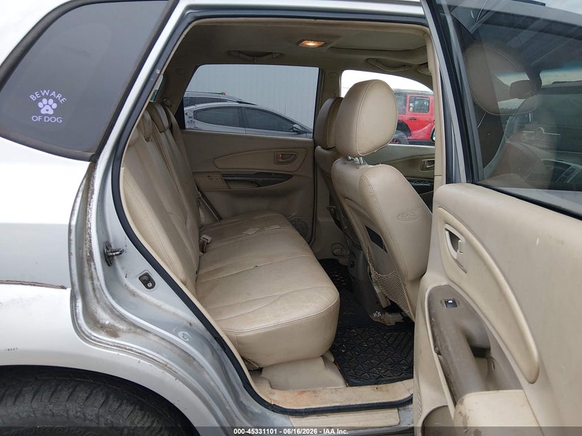 2007 Hyundai Tucson VIN KM8JN12D27U476048 IAAI salvage auction — FRONT & REAR, Repossession Paperwork (South Carolina), sold $225 on 2026-07-08 (photo 8)