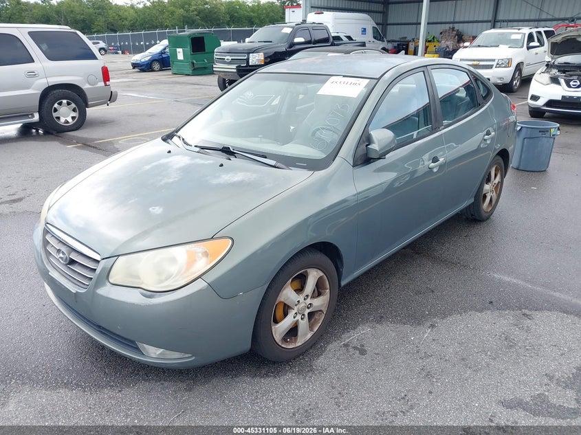 2009 Hyundai Elantra VIN KMHDU46D69U676073 IAAI salvage auction — NORMAL WEAR, Repossession Paperwork (South Carolina), sold $375 on 2026-07-15 (photo 2)
