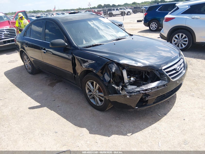 2009 Hyundai Sonata VIN 5NPET46C79H458933 IAAI salvage auction — FRONT END, Salvage (Texas), sold $450 on 2026-07-28 (photo 1)
