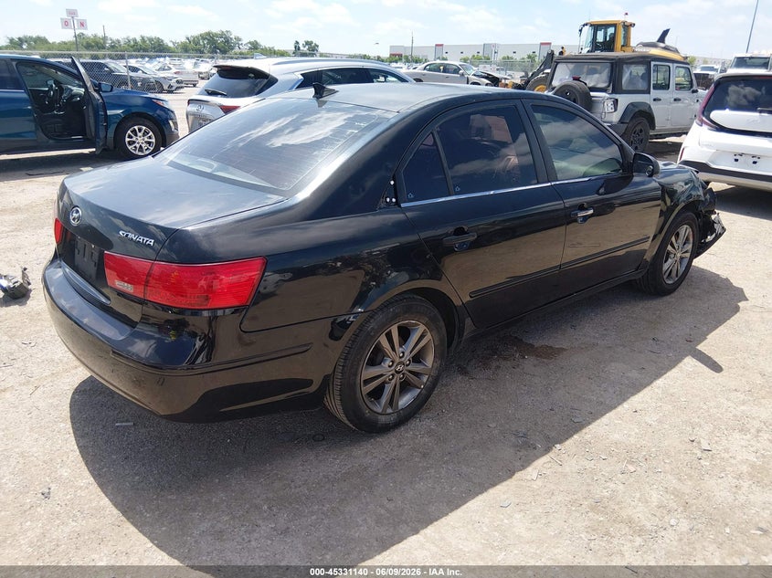 2009 Hyundai Sonata VIN 5NPET46C79H458933 IAAI salvage auction — FRONT END, Salvage (Texas), sold $450 on 2026-07-28 (photo 4)
