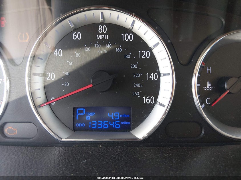 2009 Hyundai Sonata VIN 5NPET46C79H458933 IAAI salvage auction — FRONT END, Salvage (Texas), sold $450 on 2026-07-28 (photo 7)