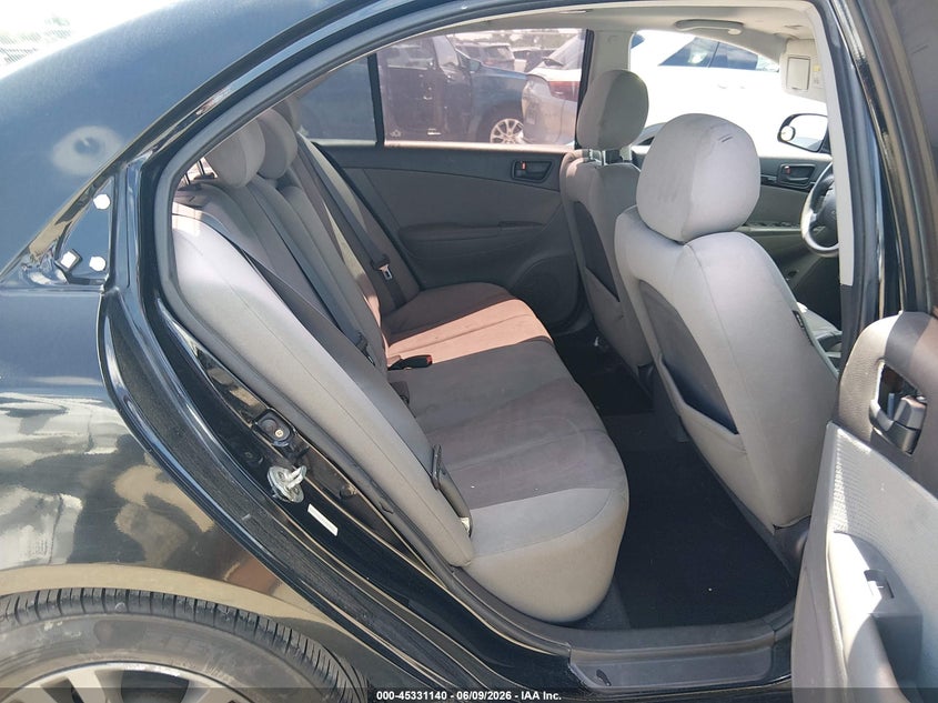 2009 Hyundai Sonata VIN 5NPET46C79H458933 IAAI salvage auction — FRONT END, Salvage (Texas), sold $450 on 2026-07-28 (photo 8)