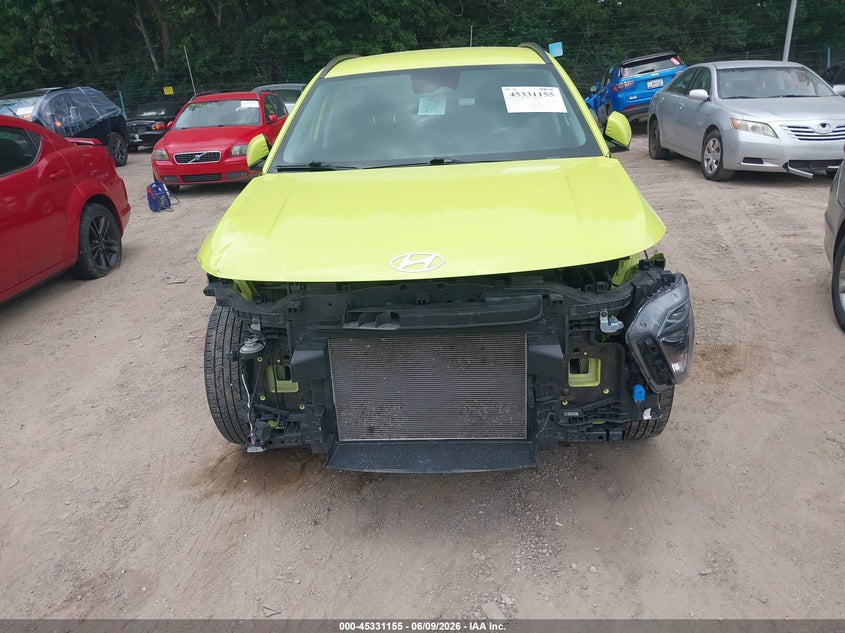 2025 Hyundai Kona VIN KM8HB3AB9SU209324 IAAI salvage auction — FRONT END, Salvage (Indiana), sold $5,100 on 2026-07-22 (photo 6)