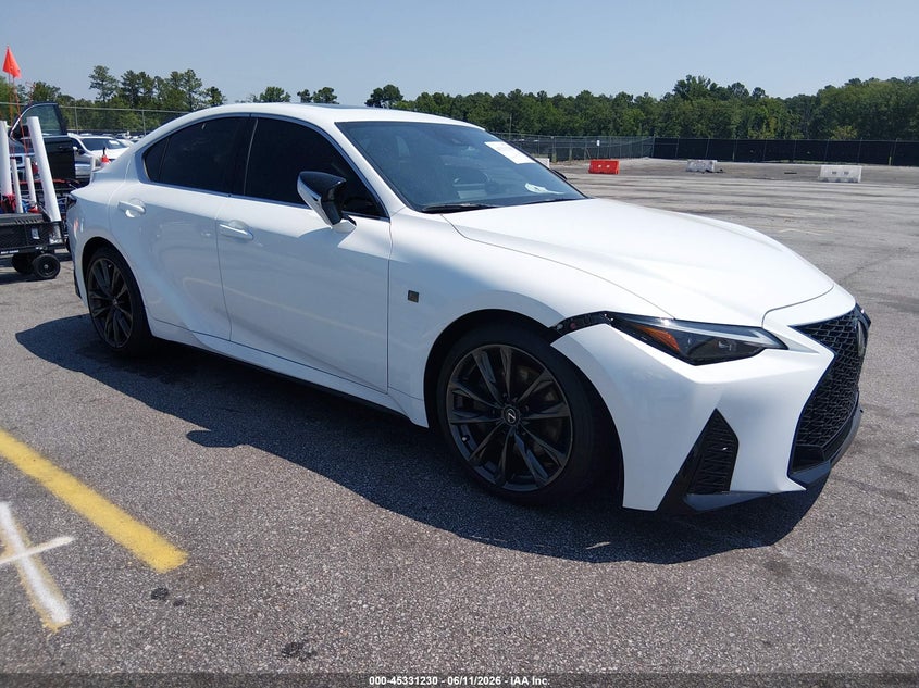 2025 Lexus Is VIN JTHBZ1B27S5089489 IAAI salvage auction — ENGINE DAMAGE, Clear (South Carolina), sold $16,600 on 2026-07-25 (photo 1)