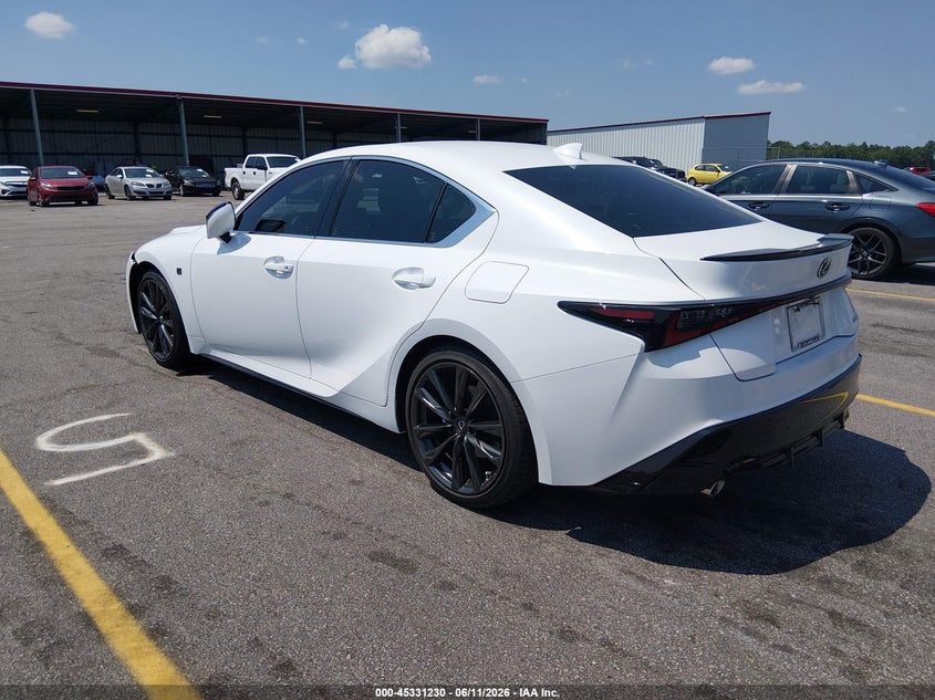 2025 Lexus Is VIN JTHBZ1B27S5089489 IAAI salvage auction — ENGINE DAMAGE, Clear (South Carolina), sold $16,600 on 2026-07-25 (photo 3)