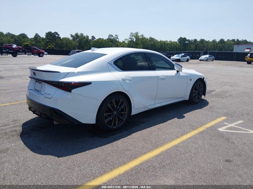 2025 Lexus Is VIN JTHBZ1B27S5089489 IAAI salvage auction — ENGINE DAMAGE, Clear (South Carolina), sold $16,600 on 2026-07-25 (photo 4)