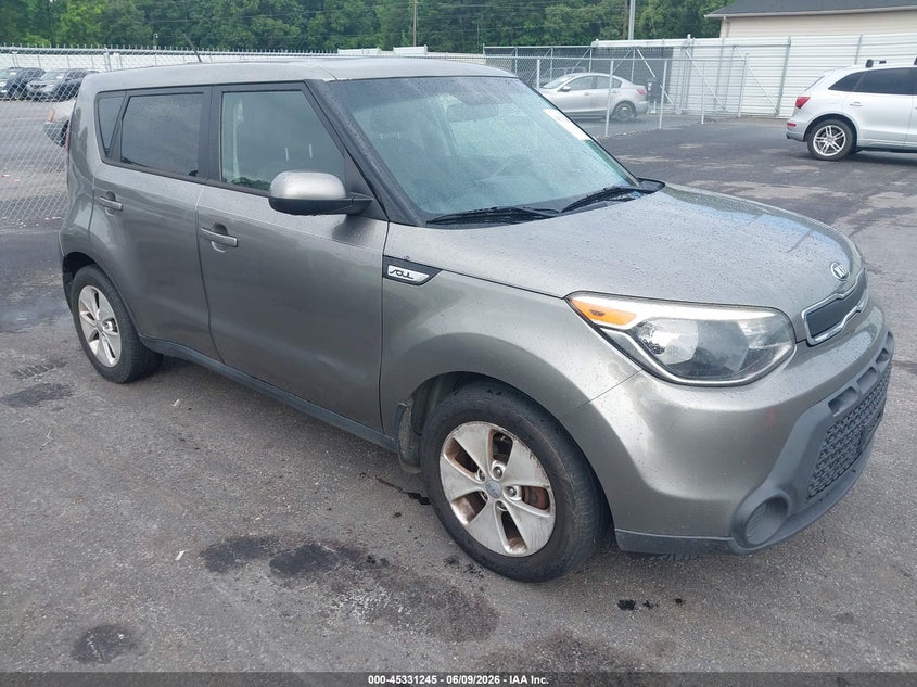 2016 Kia Soul VIN KNDJN2A26G7242701 IAAI salvage auction — NORMAL WEAR, Salvage Title, sold $750 on 2026-07-15 (photo 1)