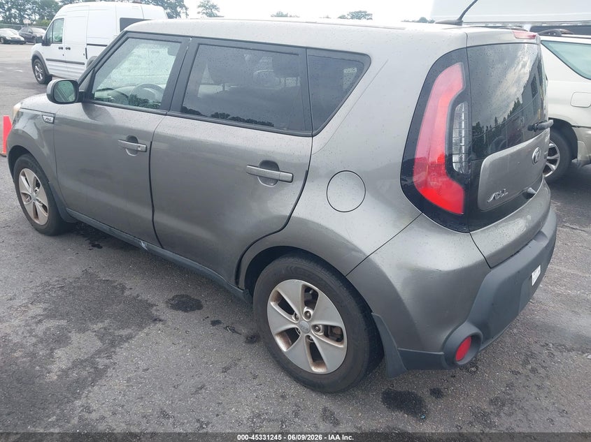 2016 Kia Soul VIN KNDJN2A26G7242701 IAAI salvage auction — NORMAL WEAR, Salvage Title, sold $750 on 2026-07-15 (photo 3)