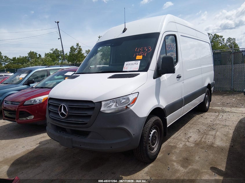 2020 Mercedes-benz Sprinter VIN W1W4EBHY0LT038456 IAAI salvage auction — HAIL, Salvage (Ohio), sold $14,900 on 2026-07-07 (photo 2)