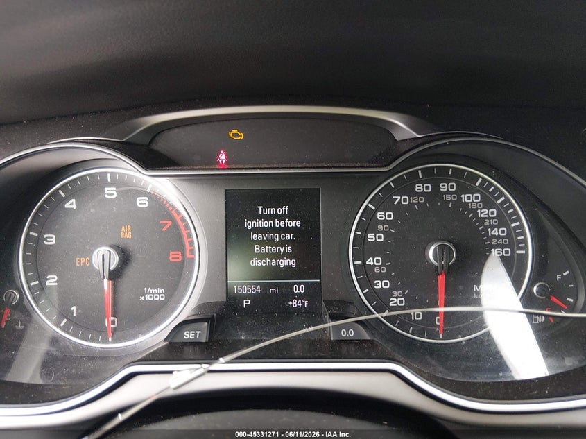 2014 Audi A4 VIN WAUFFAFL7EN028675 IAAI salvage auction — NORMAL WEAR, Original (Ohio), sold $700 on 2026-07-28 (photo 7)