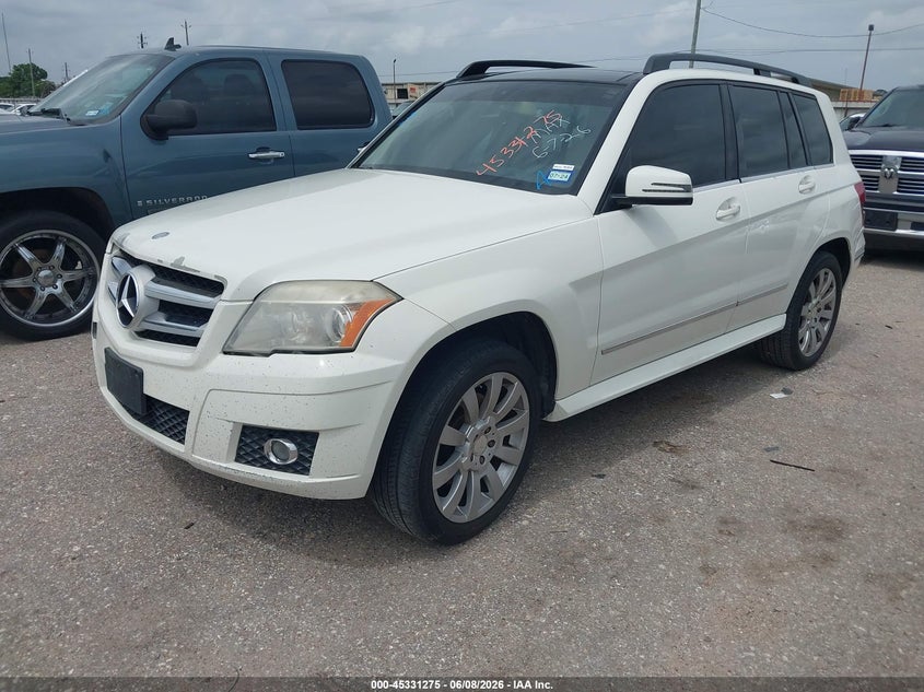 2010 Mercedes-benz Glk-class VIN WDCGG5GB4AF422327 IAAI salvage auction — FRONT END, Original (Texas), sold $1,025 on 2026-07-15 (photo 2)