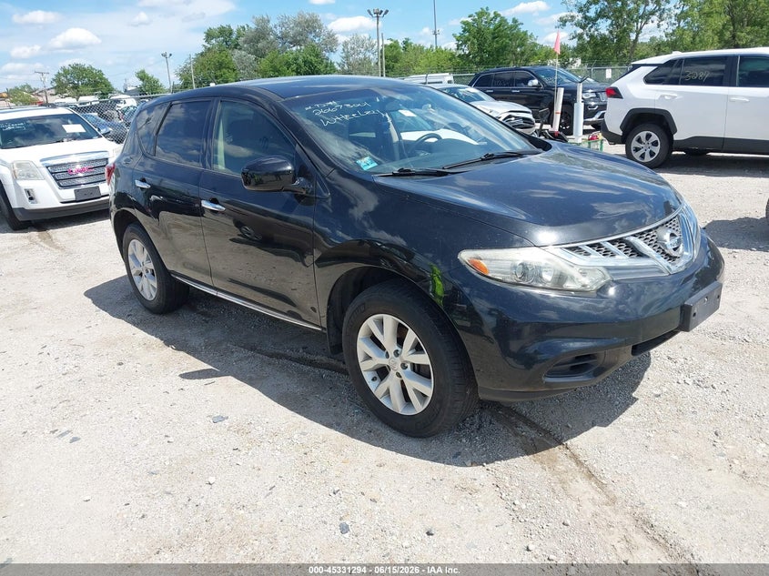 2014 Nissan Murano VIN JN8AZ1MU0EW410450 IAAI salvage auction — NORMAL WEAR, Clear (Montana), sold $25 on 2026-07-28 (photo 1)