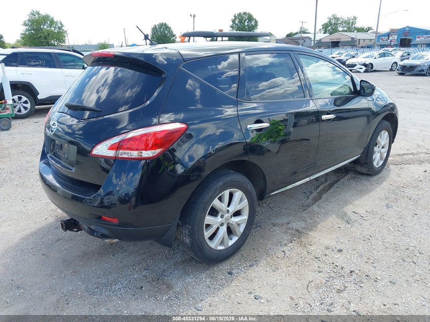 2014 Nissan Murano VIN JN8AZ1MU0EW410450 IAAI salvage auction — NORMAL WEAR, Clear (Montana), sold $25 on 2026-07-28 (photo 4)