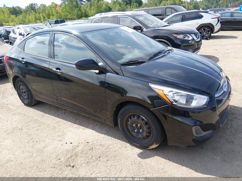 2017 Hyundai Accent VIN KMHCT4AE3HU375418 IAAI salvage auction — NORMAL WEAR, Clear (Massachusetts), sold $425 on 2026-07-10 (photo 1)