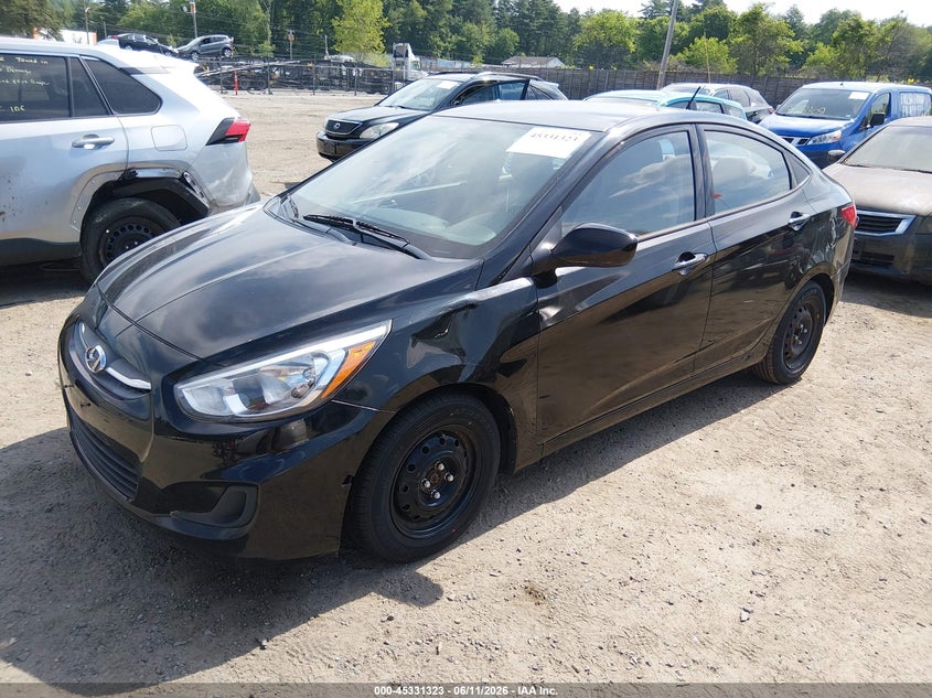 2017 Hyundai Accent VIN KMHCT4AE3HU375418 IAAI salvage auction — NORMAL WEAR, Clear (Massachusetts), sold $425 on 2026-07-10 (photo 2)