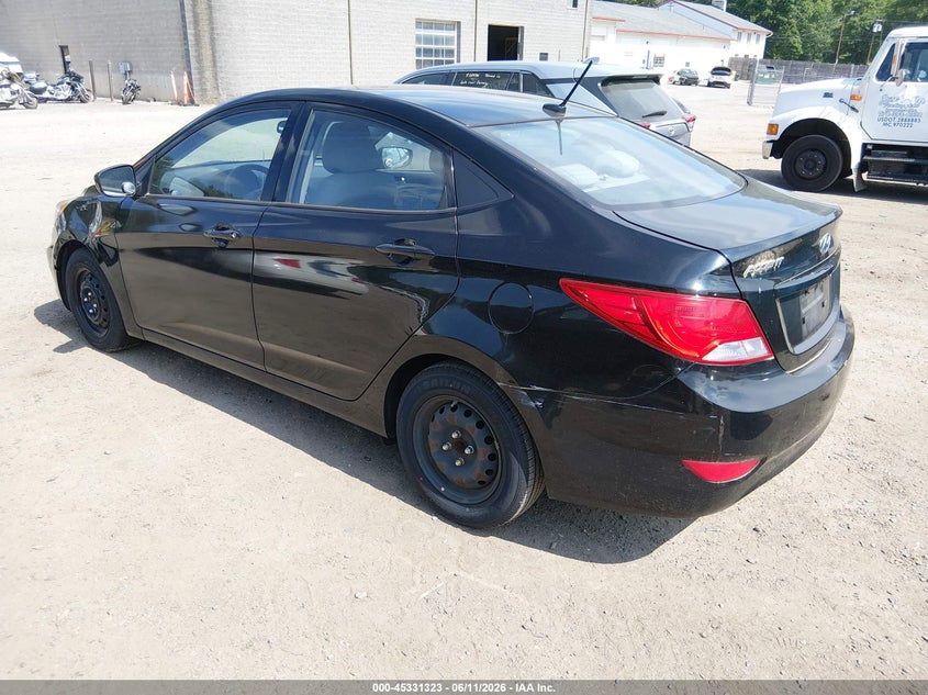 2017 Hyundai Accent VIN KMHCT4AE3HU375418 IAAI salvage auction — NORMAL WEAR, Clear (Massachusetts), sold $425 on 2026-07-10 (photo 3)