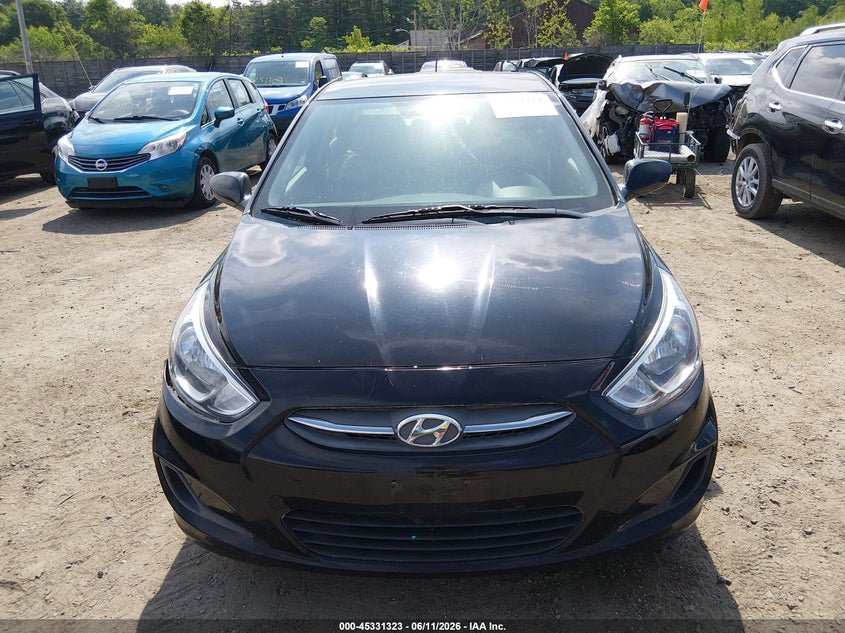 2017 Hyundai Accent VIN KMHCT4AE3HU375418 IAAI salvage auction — NORMAL WEAR, Clear (Massachusetts), sold $425 on 2026-07-10 (photo 6)
