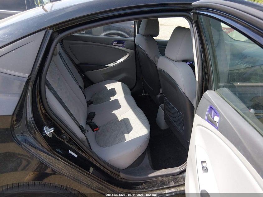 2017 Hyundai Accent VIN KMHCT4AE3HU375418 IAAI salvage auction — NORMAL WEAR, Clear (Massachusetts), sold $425 on 2026-07-10 (photo 8)