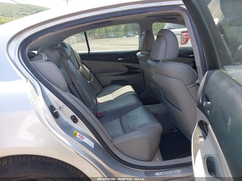 2007 Lexus Gs 350 VIN JTHCE96S270003325 IAAI salvage auction — NORMAL WEAR, Clear (New Jersey), sold $425 on 2026-07-09 (photo 8)
