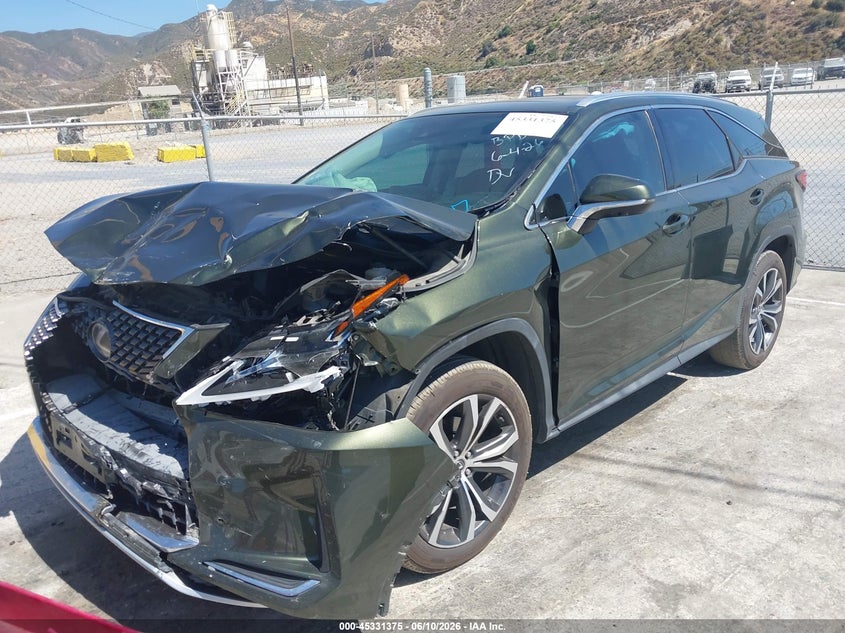 2021 Lexus Rx 350l VIN JTJHZKEA6M2020265 IAAI salvage auction — FRONT END, Salvage (California), sold $9,100 on 2026-07-08 (photo 2)