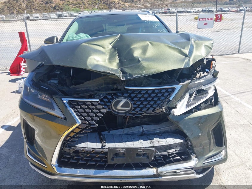 2021 Lexus Rx 350l VIN JTJHZKEA6M2020265 IAAI salvage auction — FRONT END, Salvage (California), sold $9,100 on 2026-07-08 (photo 6)