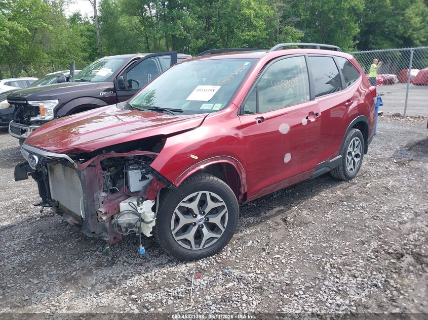 2019 Subaru Forester VIN JF2SKAECXKH400424 IAAI salvage auction — FRONT END, Mv-907A (New York), sold $225 on 2026-07-14 (photo 2)