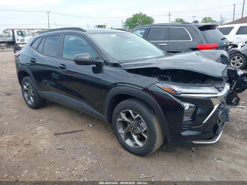 2025 Chevrolet Trax VIN KL77LHEP4SC086406 IAAI salvage auction — FRONT END, Salvage Title, sold $2,950 on 2026-07-21 (photo 1)