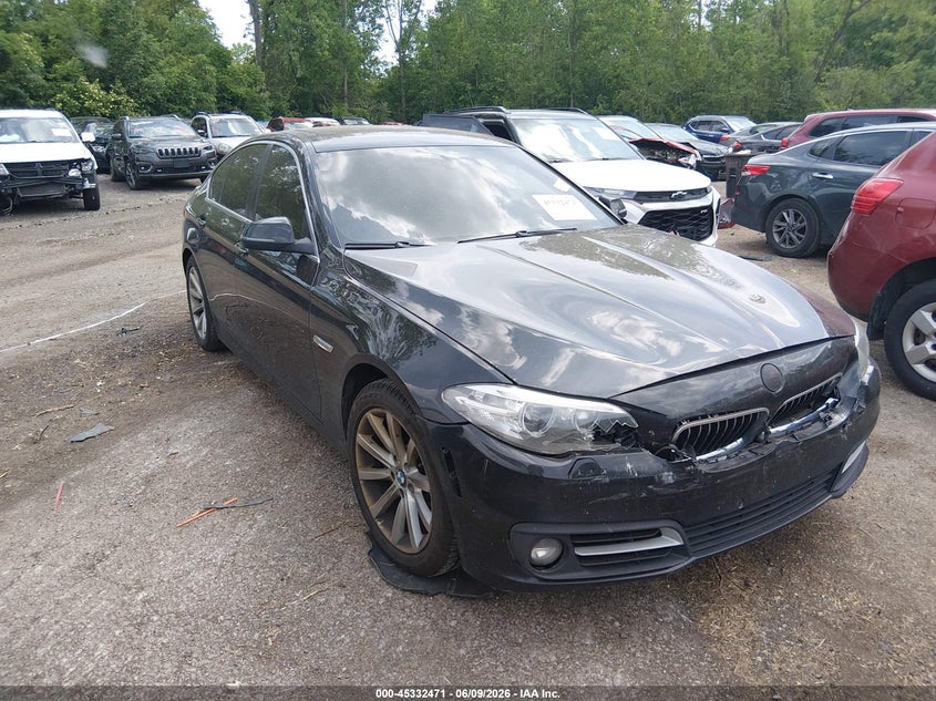 2015 BMW 5er VIN WBA5B3C56FD544719 IAAI salvage auction — FRONT END, Salvage Title, sold $350 on 2026-07-21 (photo 1)