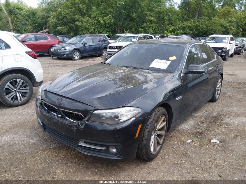 2015 BMW 5er VIN WBA5B3C56FD544719 IAAI salvage auction — FRONT END, Salvage Title, sold $350 on 2026-07-21 (photo 2)
