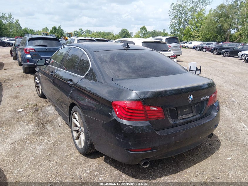 2015 BMW 5er VIN WBA5B3C56FD544719 IAAI salvage auction — FRONT END, Salvage Title, sold $350 on 2026-07-21 (photo 3)