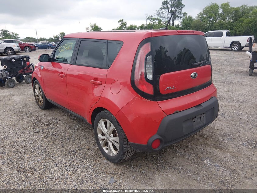 2015 Kia Soul VIN KNDJP3A50F7757007 IAAI salvage auction — NORMAL WEAR, Salvage Title, sold $550 on 2026-07-21 (photo 3)