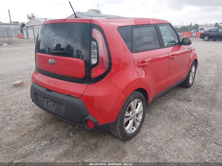 2015 Kia Soul VIN KNDJP3A50F7757007 IAAI salvage auction — NORMAL WEAR, Salvage Title, sold $550 on 2026-07-21 (photo 4)