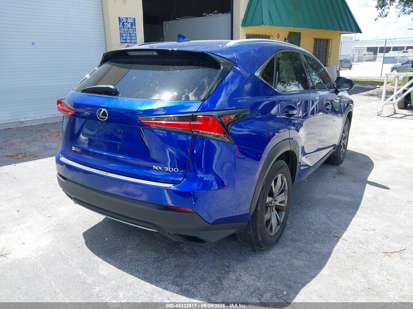 2018 Lexus Nx VIN JTJYARBZ4J2106941 IAAI salvage auction — NORMAL WEAR, Clear (Florida), sold $7,050 on 2026-07-12 (photo 4)
