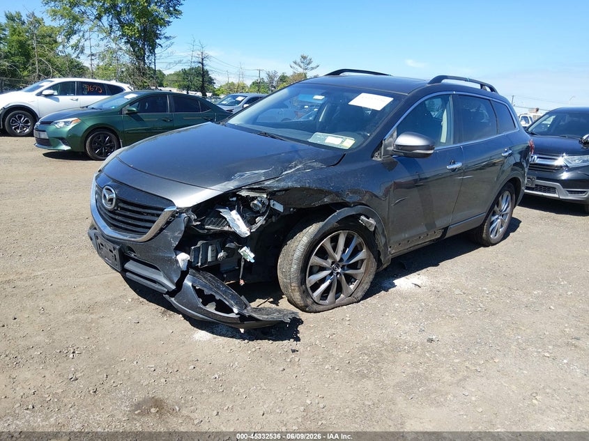 2014 Mazda Cx-9 VIN JM3TB3DV6E0440558 IAAI salvage auction — LEFT FRONT, Mv-907A (New York), sold $700 on 2026-07-29 (photo 2)