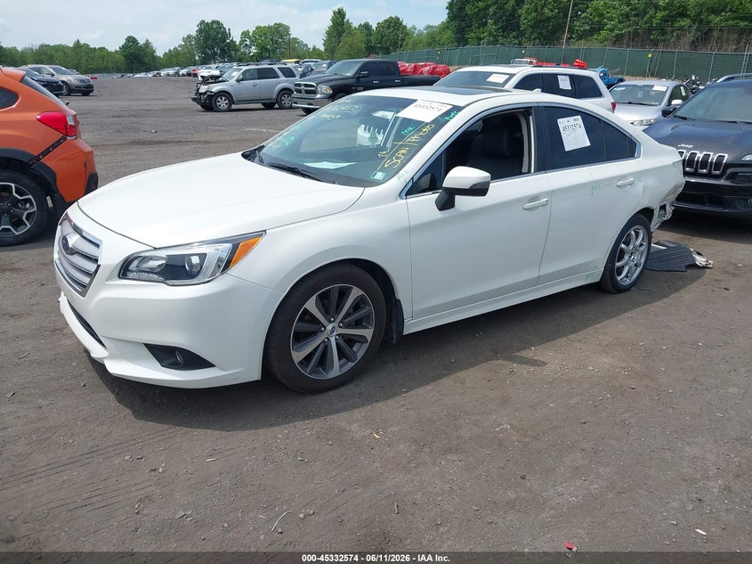 2017 Subaru LEGACY VIN 4S3BNAN62H3030138 IAAI salvage auction — REAR END, Salvage (Pennsylvania), sold $2,250 on 2026-07-30 (photo 2)