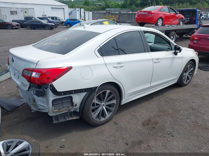 2017 Subaru LEGACY VIN 4S3BNAN62H3030138 IAAI salvage auction — REAR END, Salvage (Pennsylvania), sold $2,250 on 2026-07-30 (photo 4)