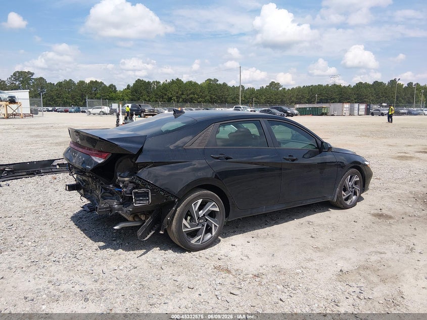 2025 Hyundai Elantra VIN KMHLM4DJ5SU150690 IAAI salvage auction — REAR END, Salvage (Georgia), sold $5,600 on 2026-07-31 (photo 6)