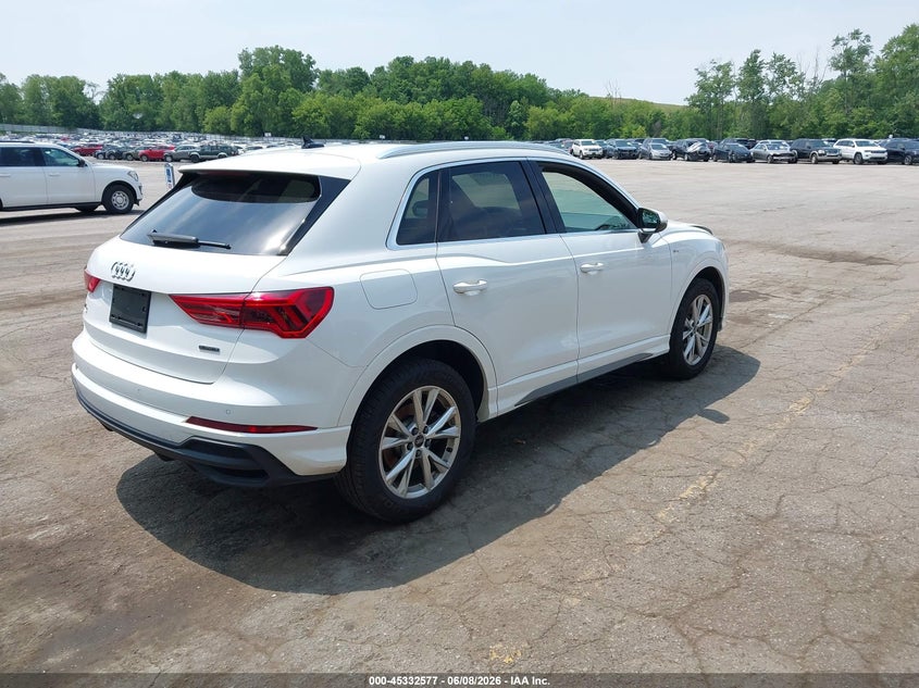 2023 Audi Q3 VIN WA1DECF31P1074130 IAAI salvage auction — FRONT END, Salvage (Michigan), sold $875 on 2026-07-27 (photo 4)
