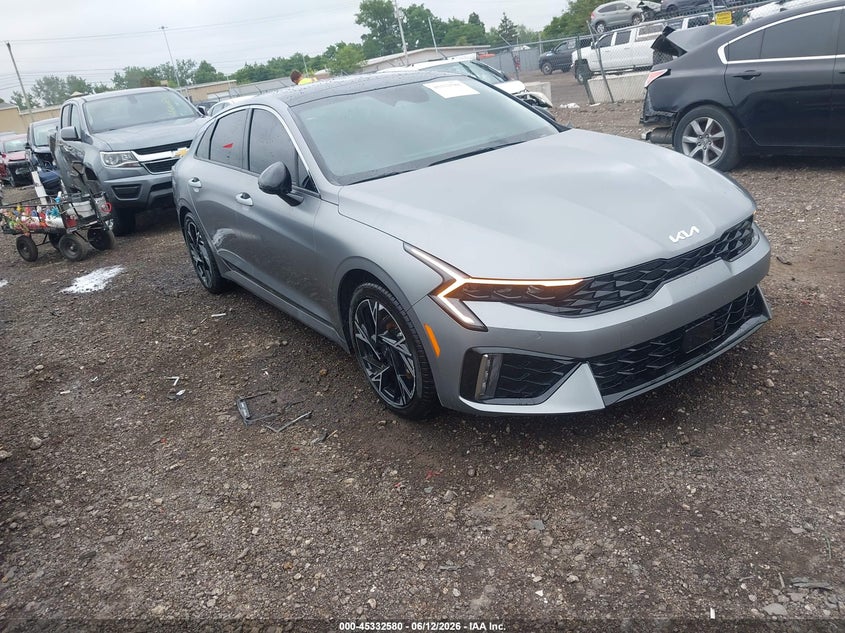 2025 Kia K5 VIN KNAG64J76S5367651 IAAI salvage auction — REAR END, Salvage Title, sold $13,100 on 2026-07-29 (photo 1)