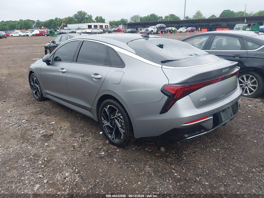 2025 Kia K5 VIN KNAG64J76S5367651 IAAI salvage auction — REAR END, Salvage Title, sold $13,100 on 2026-07-29 (photo 3)