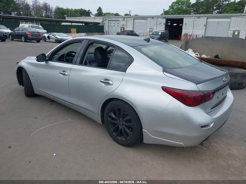2014 Infiniti Q50 VIN JN1BV7APXEM684816 IAAI salvage auction — RIGHT FRONT, Mv-907A (New York), sold $400 on 2026-07-14 (photo 3)