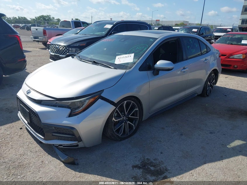 2020 Toyota Corolla VIN JTDP4RCE6LJ014868 IAAI salvage auction — FRONT END, Original (Texas), sold $5,500 on 2026-07-28 (photo 2)
