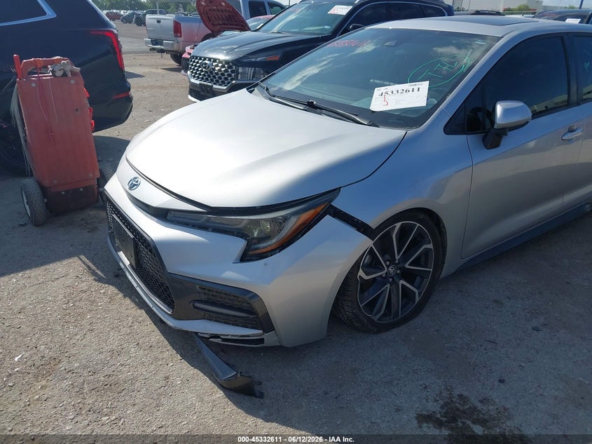 2020 Toyota Corolla VIN JTDP4RCE6LJ014868 IAAI salvage auction — FRONT END, Original (Texas), sold $5,500 on 2026-07-28 (photo 6)