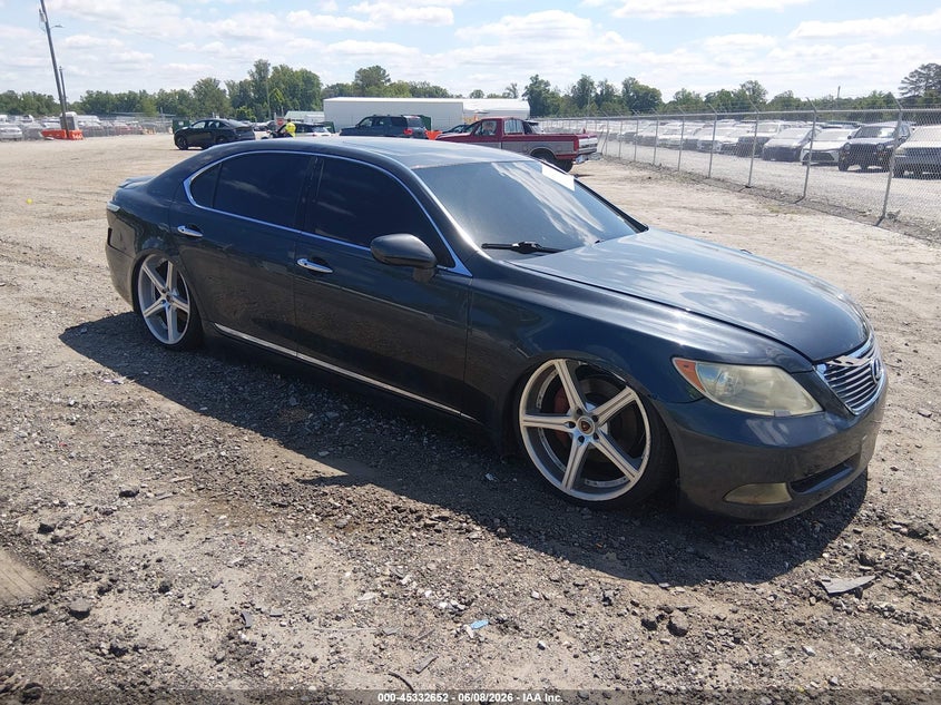 2007 Lexus Ls 460 VIN JTHGL46F875018296 IAAI salvage auction — NORMAL WEAR, Clear (Virginia), sold $850 on 2026-07-10 (photo 1)