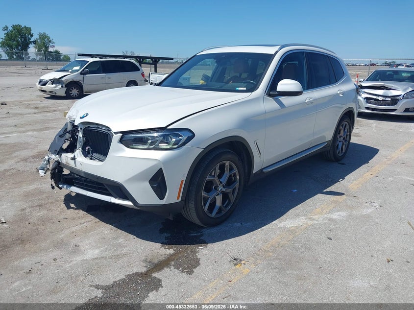 2024 BMW X3 VIN WBX57DP02RN278478 IAAI salvage auction — RIGHT FRONT, Salvage (Iowa), sold $20,200 on 2026-07-28 (photo 2)