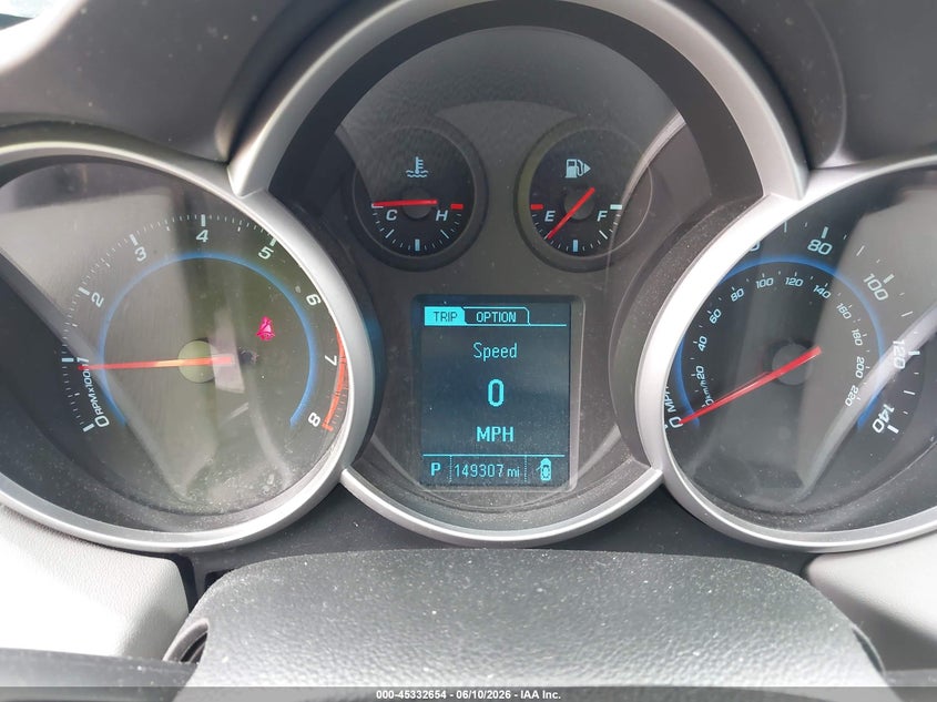 2013 Chevrolet Cruze VIN 1G1PA5SG4D7193245 IAAI salvage auction — FRONT END, Salvage (Texas), sold $350 on 2026-07-09 (photo 7)