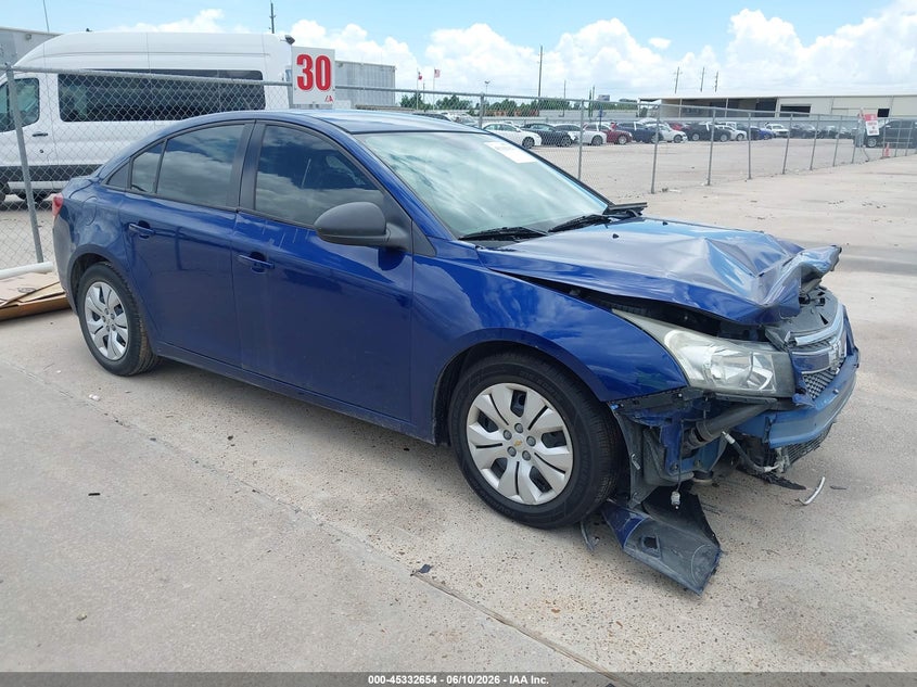 2013 Chevrolet Cruze VIN 1G1PA5SG4D7193245 IAAI salvage auction — FRONT END, Salvage (Texas), sold $350 on 2026-07-09 (photo 1)