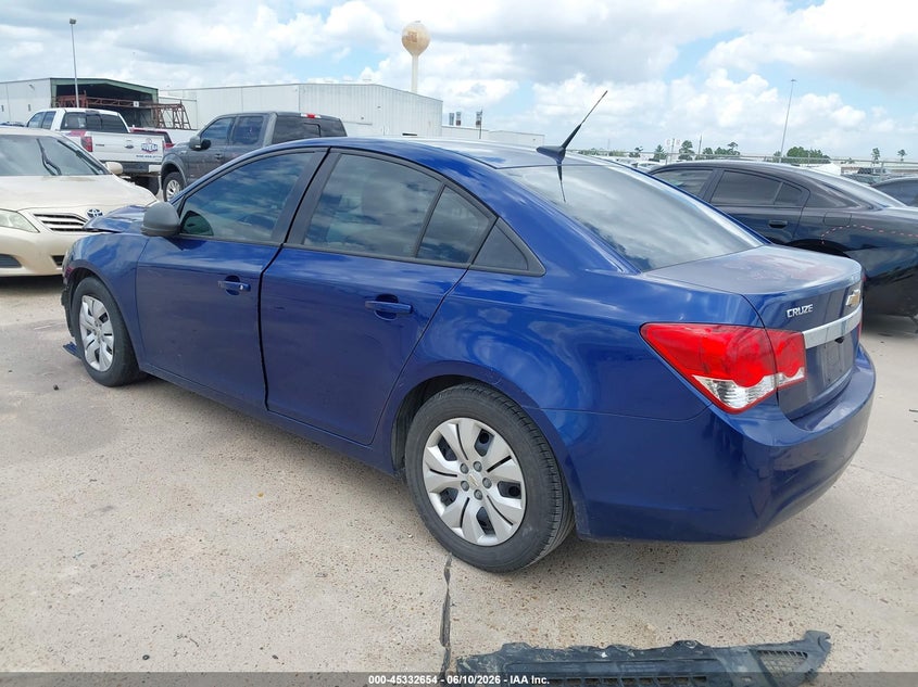 2013 Chevrolet Cruze VIN 1G1PA5SG4D7193245 IAAI salvage auction — FRONT END, Salvage (Texas), sold $350 on 2026-07-09 (photo 3)