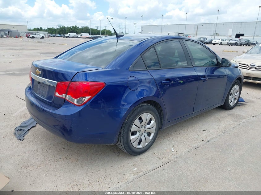 2013 Chevrolet Cruze VIN 1G1PA5SG4D7193245 IAAI salvage auction — FRONT END, Salvage (Texas), sold $350 on 2026-07-09 (photo 4)