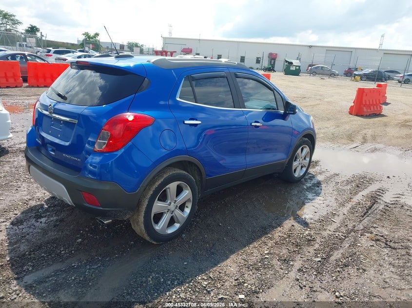 2016 Buick Encore VIN KL4CJASB2GB669152 IAAI salvage auction — RIGHT FRONT, Salvage Title, sold $325 on 2026-07-22 (photo 4)